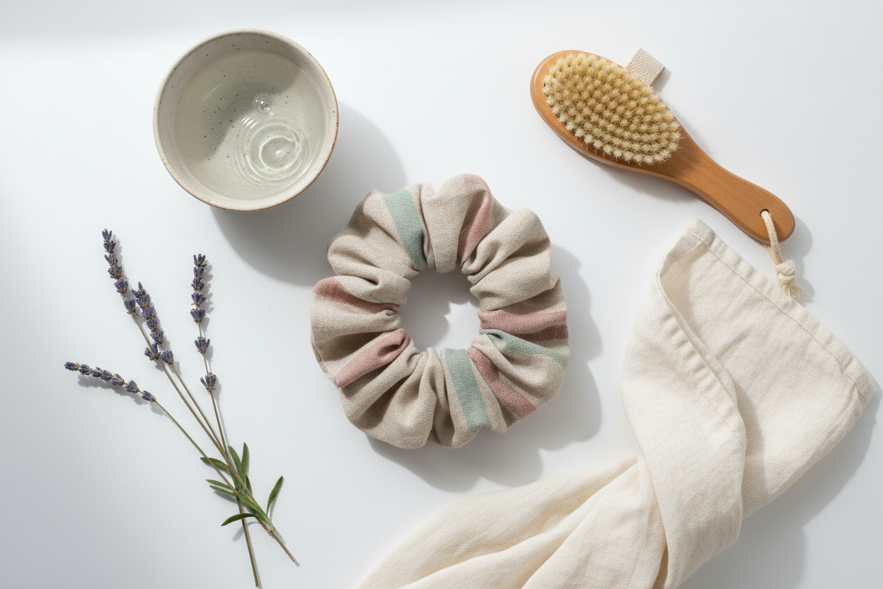How to care for a linen scrunchie (and keep it soft)