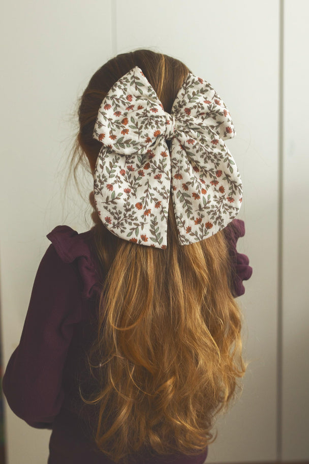 Big Elegant Hair Bow French Barrette