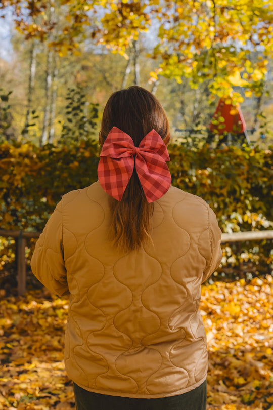 Donna Checkered Hair Bow