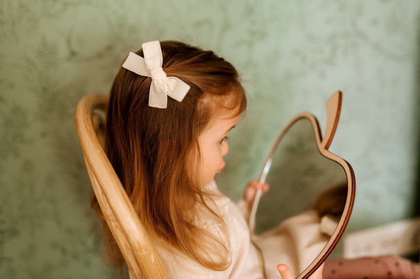 Small Velvet Bow Hair Barette