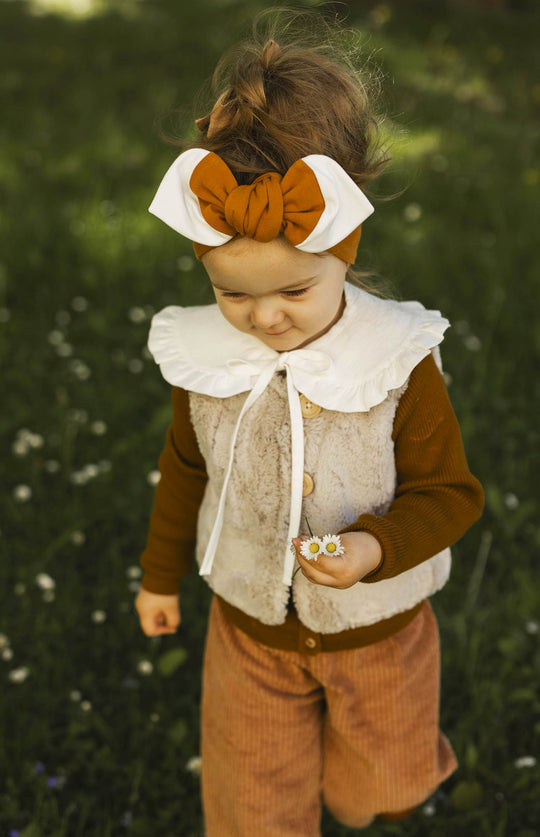 Cotton Knit Headband Fox