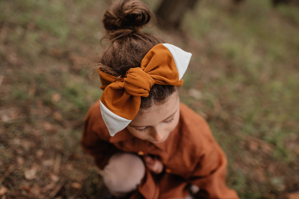 Cotton Knit Headband Fox