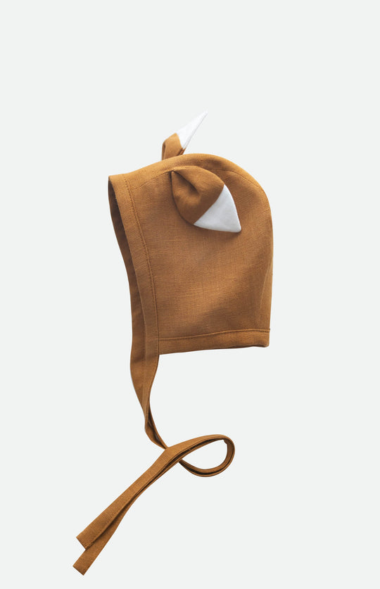 Linen bonnet Fox