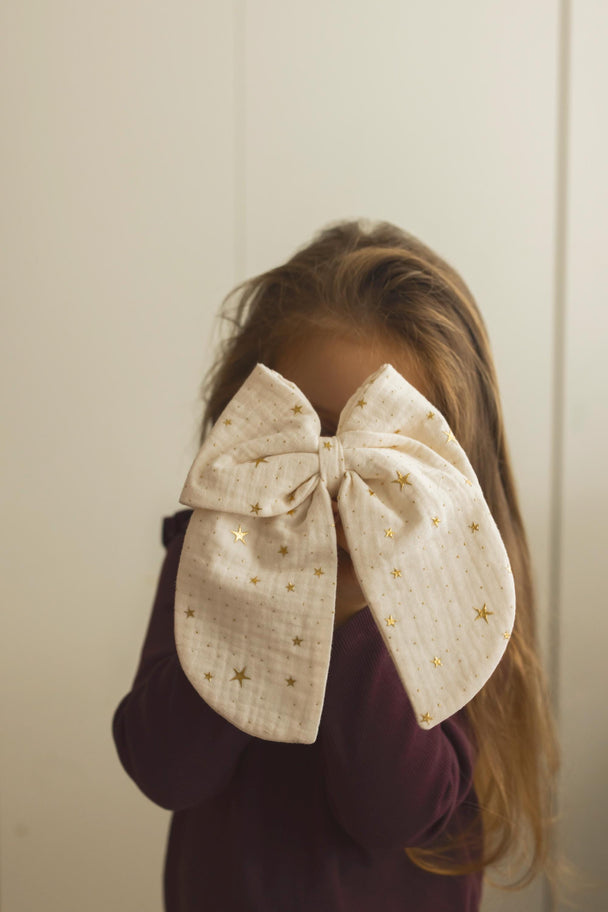 Big Elegant Hair Bow French Barrette