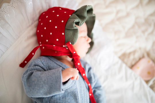 Linen Bonnet Red Strawberry