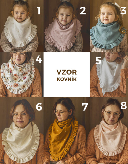 Double Gauze Scarf with Romantic Ruffle