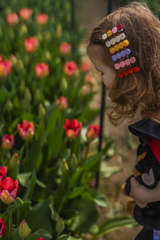 Cellulose Acetate Tulip Hair Clip