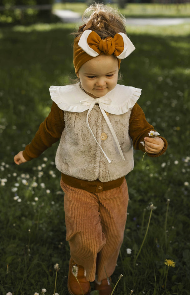 Cotton Knit Headband Fox