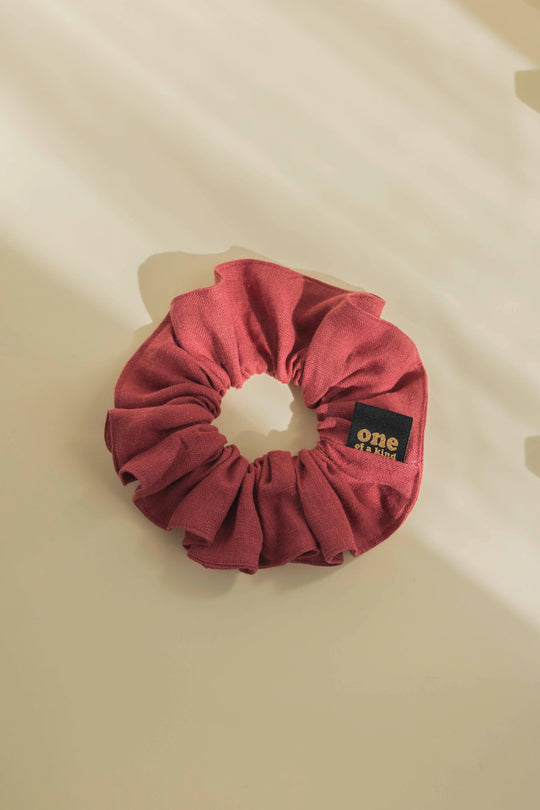 Big Linen Scrunchie ONE OF A KIND