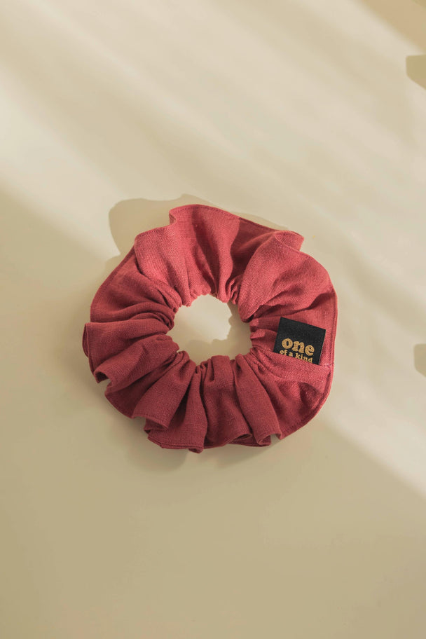 Big Linen Scrunchie ONE OF A KIND