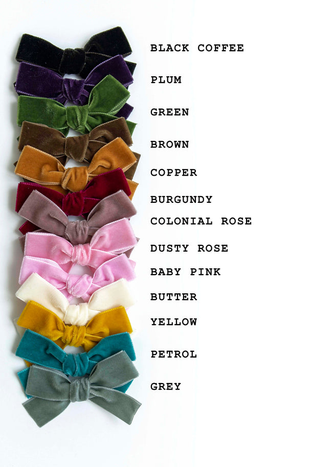Nylon Baby headband Velvet Bow