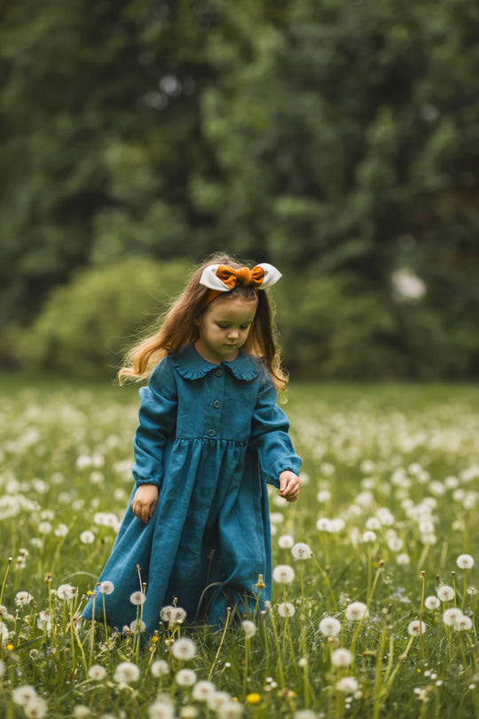 Célia Linen Dress with buttons