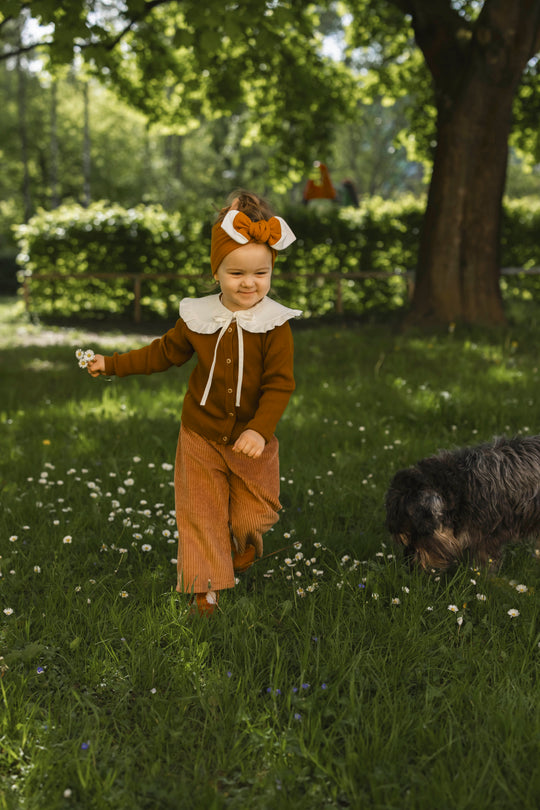 Cotton Knit Headband Fox