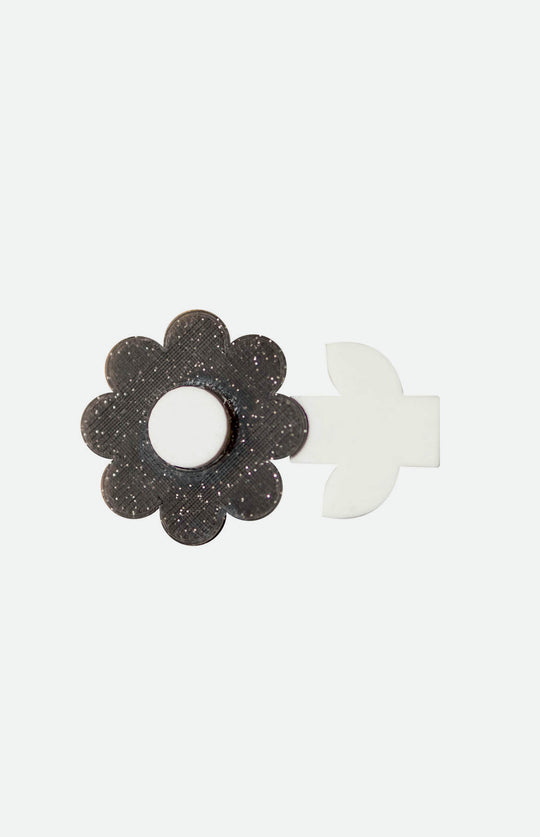 Black & White Daisy Hair Clips – Set of 2