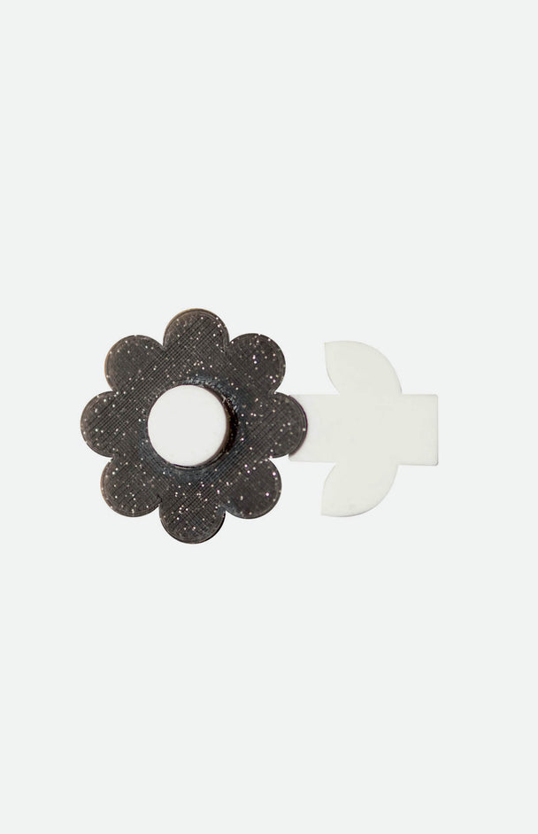 Black & White Daisy Hair Clips – Set of 2