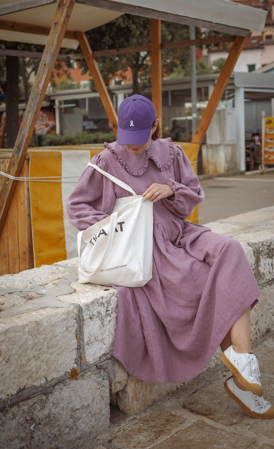 Willow Premium Linen Dress with Peter Pan Collar