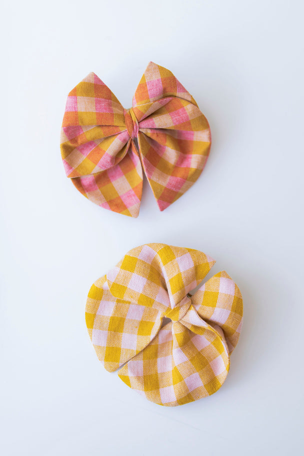 Linen Hair Bow Ragazza
