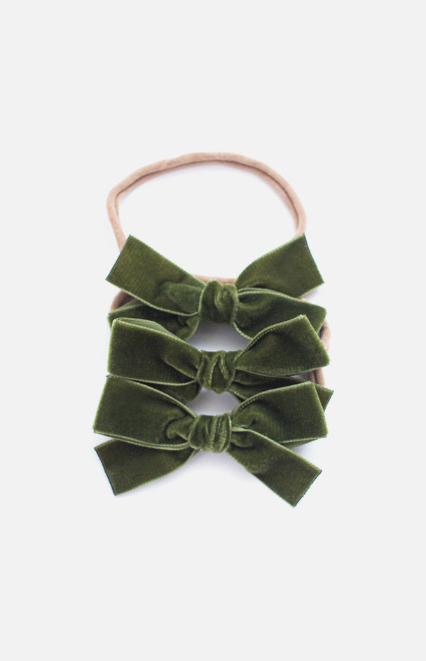 Nylon Baby headband Velvet Bow