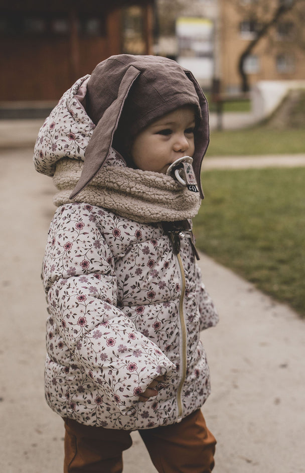 Linen Baby Bonnet Bunny