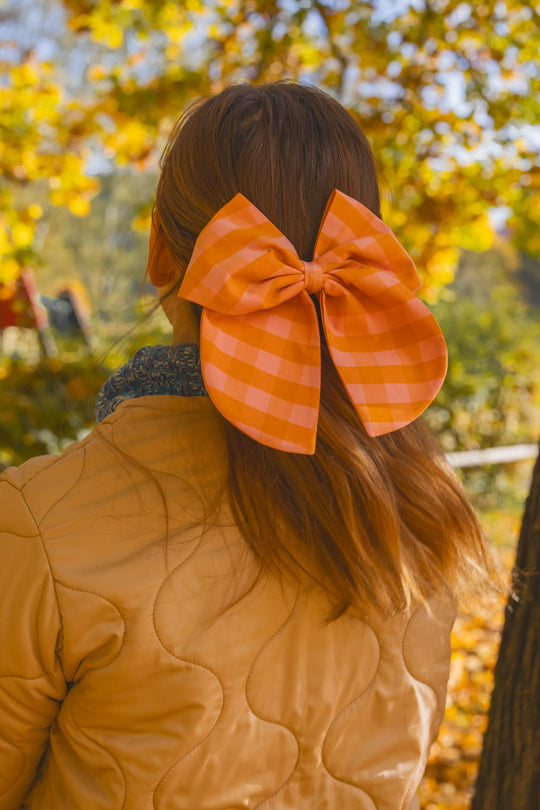 Donna Checkered Hair Bow