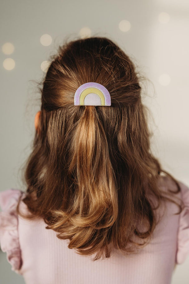 Little Rainbow Resin Hair Clip