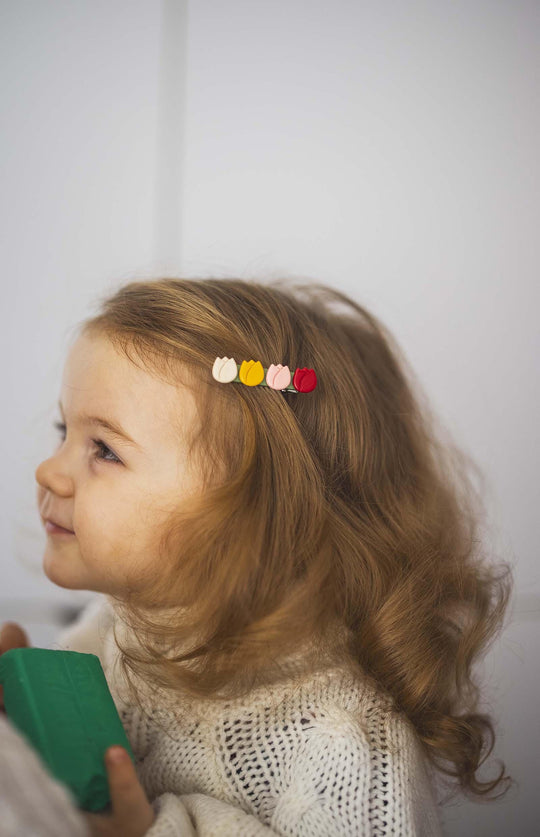 Small Tulip Flower  Hair Clip
