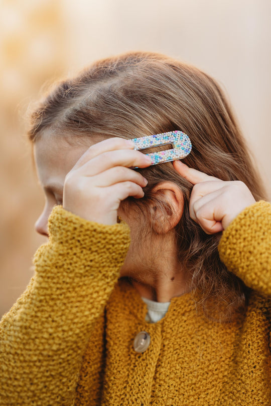Resin Hair Clip Rainbow