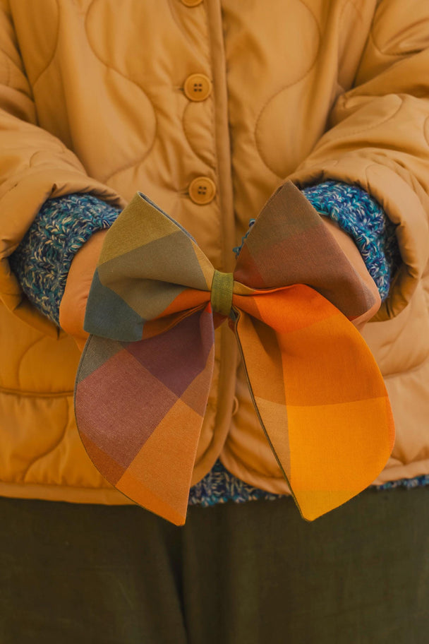 Donna Checkered Hair Bow