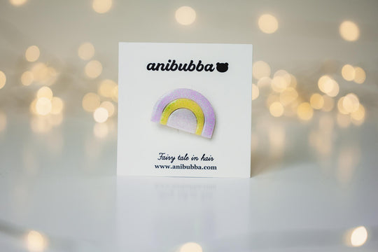 Little Rainbow Resin Hair Clip