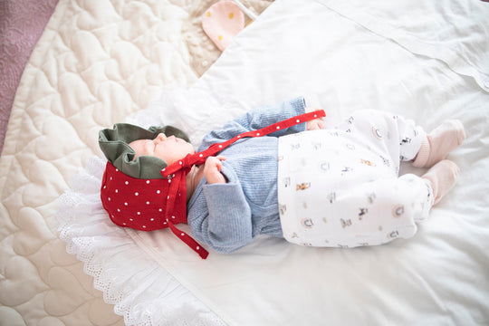 Linen Bonnet Red Strawberry