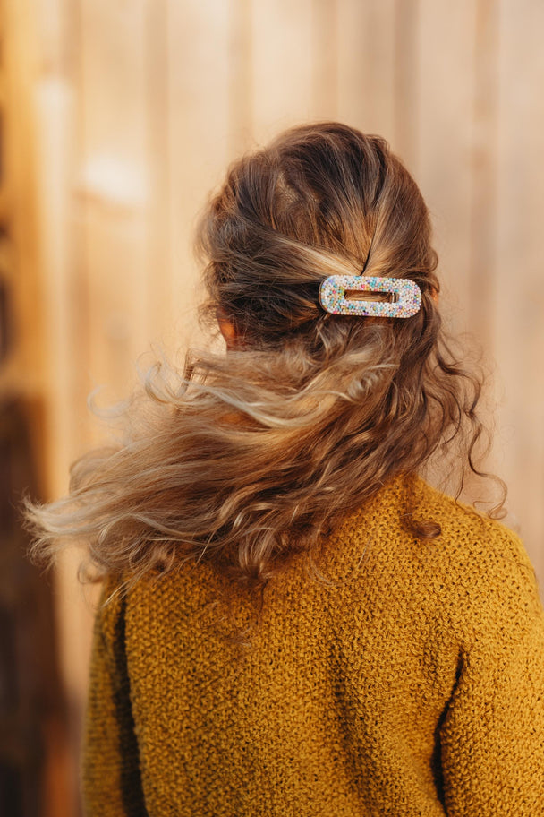 Resin Hair Clip Rainbow