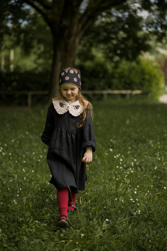LInen Dress with peter pan collar Little Bee