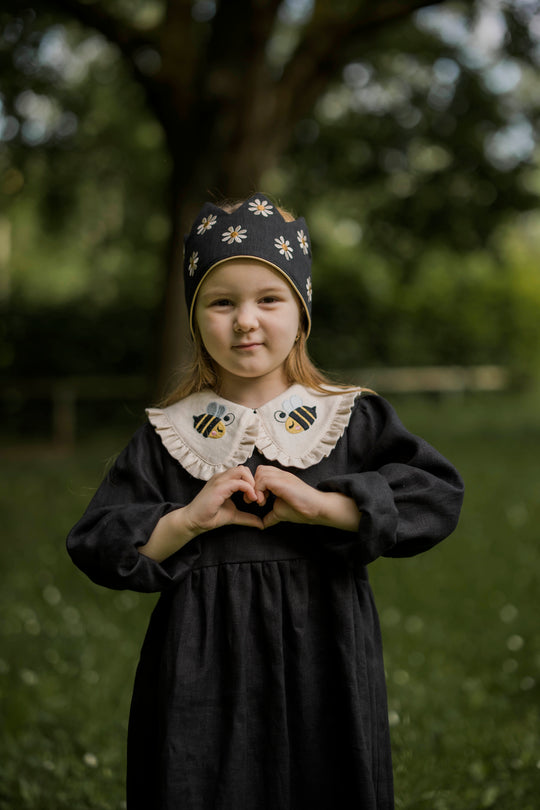 LInen Dress with peter pan collar Little Bee