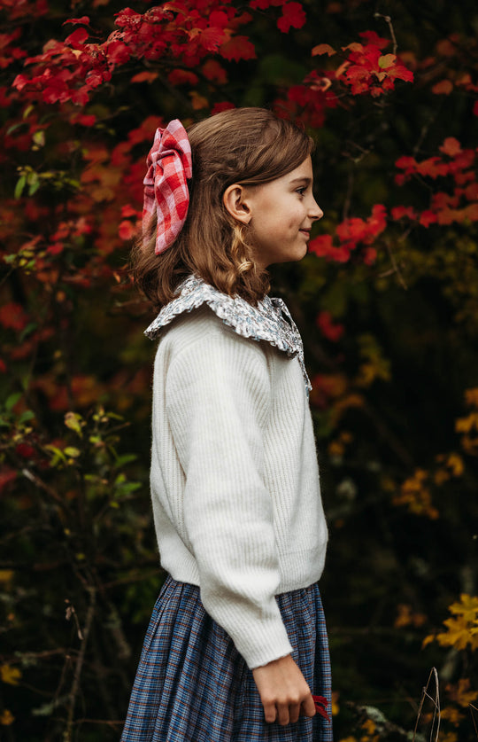Cotton Peter Pan Collar with Ruffle – Boho Flowers