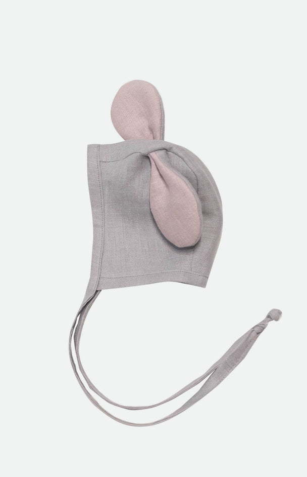 Linen Bonnet Gray Mouse