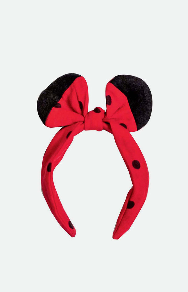 Linen headdand Ladybird