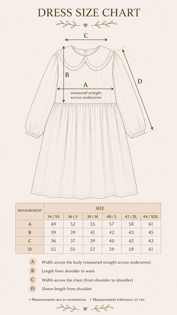 Cherry Linen Dress with Peter Pan Collar