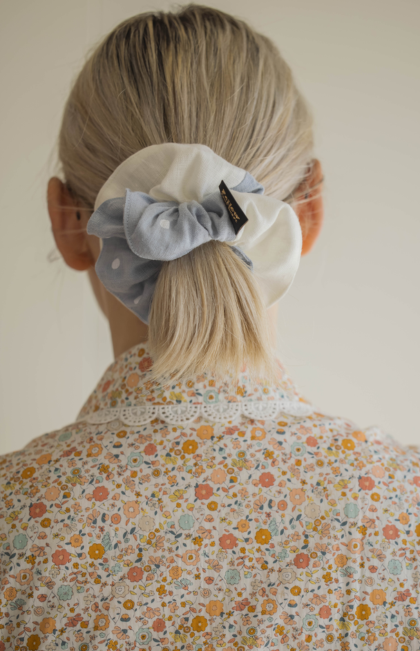Big Linen Scrunchie ONE OF A KIND