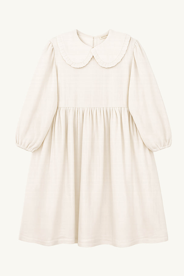 Children Linen Dress With Peter Pan Collar